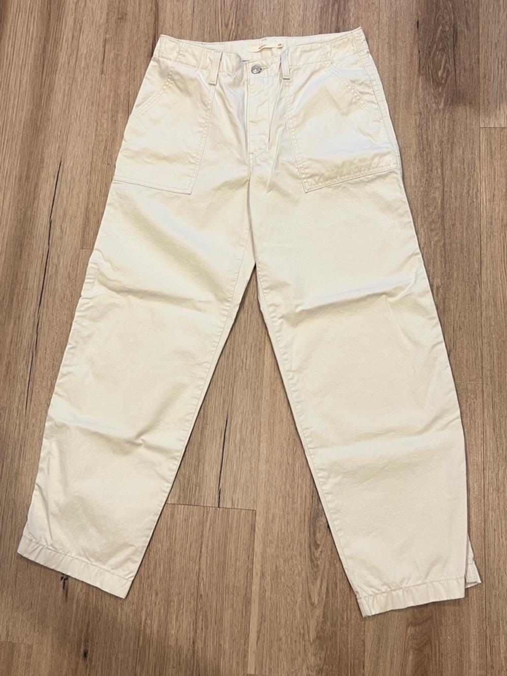 Levi's 94 Baggy Off-White Loose Pants - Picture 2 of 6
